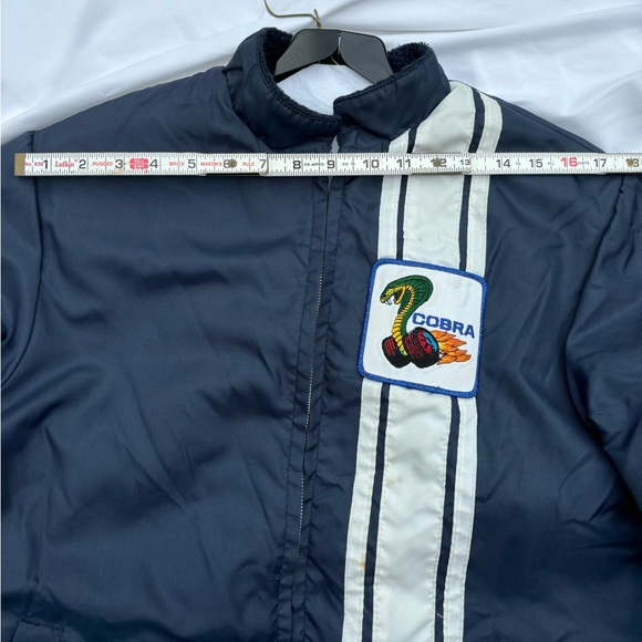 Vintage Ford Mustang Cobra Shelby Racing Jacket Small Blue Rare - Picture 16 of 16